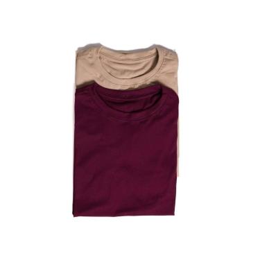Imagem de Kit 2 Camisetas - Uso Restrito, Vinho, Avelã