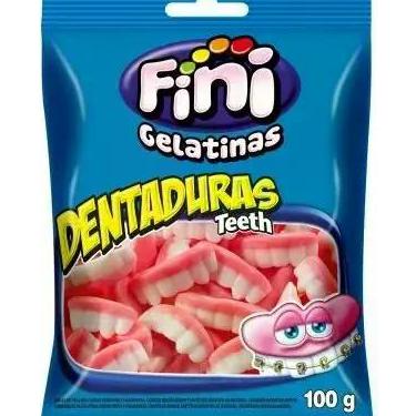 Imagem de Bala de Gelatina Dentadura Fini 100g
