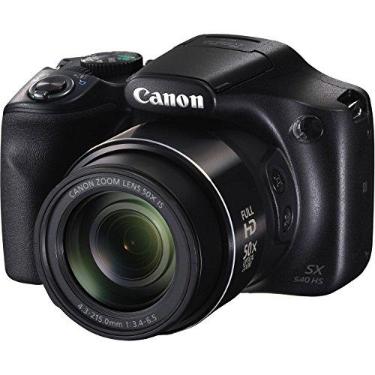 Imagem de Canon Câmera digital PowerShot SX540 com zoom óptico de 50x - habilitado para Wi-Fi e NFC (preto), 1-1067C001
