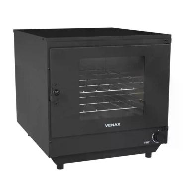 Imagem de Forno Industrial a Gás de Bancada Venax FI 109L com 2 Grelhas Easy Clean Preto Fosco