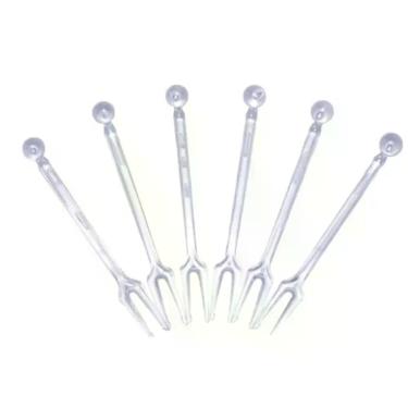 Imagem de Espetinho para Petisco 7cm Cristal Plastilânia 100 Unidades - Sem marc