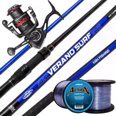 Imagem de Kit Surfcasting Completo Vara Sea Verano MK Molinete Prisma - Marine S