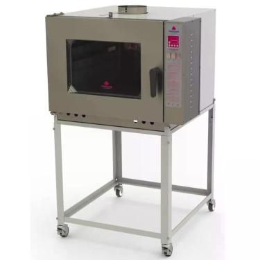 Imagem de Forno Turbo Industrial Progás A Gás Para 5 Esteiras Padaria Assar Pão Frances Prp-5000 Nl New Light