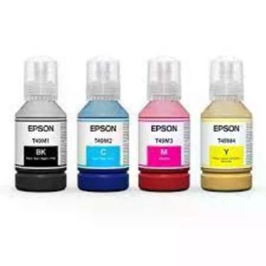 Imagem de Tinta Sublimática Epson Original T49m1 Kit 4 Cores F570 F170