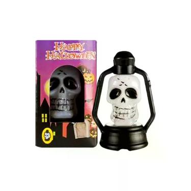 Imagem de Luminária Lampião De Caveira Halloween Com Luz