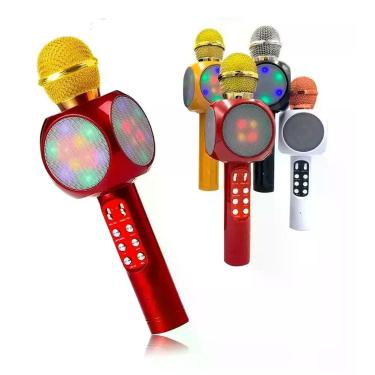 Imagem de Microfone Bluetooth Sem Fio Youtuber Karaoke A-915( Cód: MC A-915 ) - 