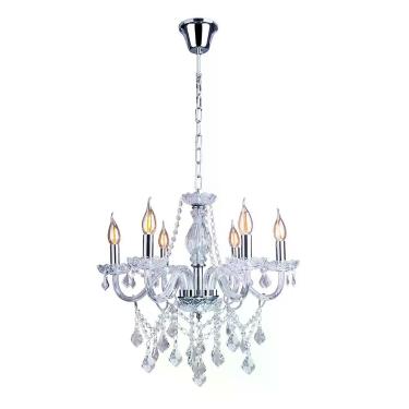 Imagem de Lustre Cristal Legítimo Clássico Corsalle 6 Braços Candelabro Maria Te