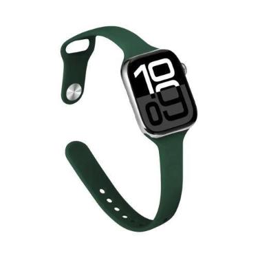 Imagem de Pulseira De Silicone Slim Para Apple Watch 45mm 44mm 40mm 41mm Bracele