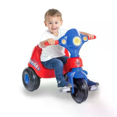 Imagem de Triciclo Infantil - Passeio e Pedal - Velocita - Calesita - VERMELHO,