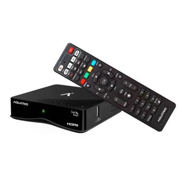 Imagem de Receptor de Tv Via Satélite Aquário DTH-9000 Satbox Digital Banda KU com USB HDMI e RCA
