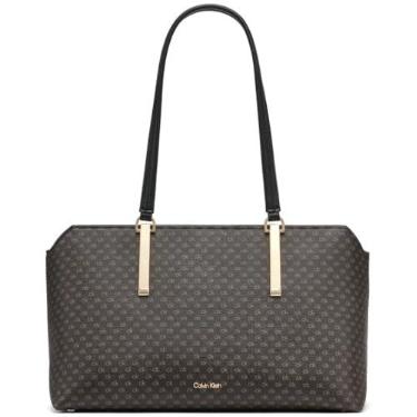 Imagem de Calvin Klein Bolsa com zíper Lori, marrom/cáqui/preta, tamanho único, marrom/cáqui/preto, One Size