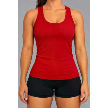 Imagem de Regata Canelada Feminina Básica Fitness Academia Casual Confortável - 