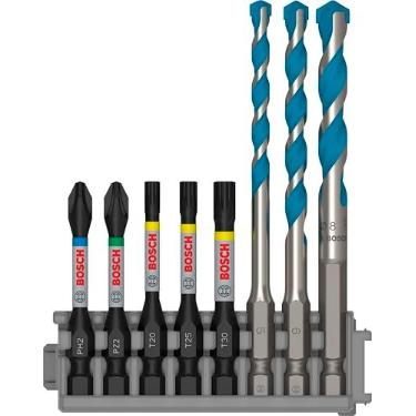 Imagem de Bosch Kit PRO Impact & Multi Construction 8un