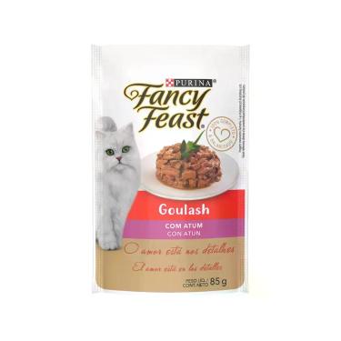 Imagem de Ração Úmida para Gato Adulto Sachê Fancy Feast - Goulash Atum 85g, Atu