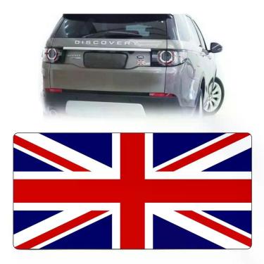 Imagem de Adesivo Resinado Bandeira Land Rover Reino Unido Inglaterra Vermelho