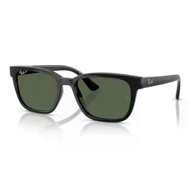 Imagem de Óculos de Sol Ray-Ban RB4448L Injetado Preto Polarizado Retangular Unissex
