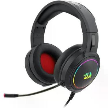 Imagem de Headset Gamer Redragon H270-rgb Mento, Preto, Drivers 50mm, Controle De Volume RGB, USB + P2, Banhado Com Microfone