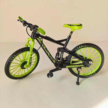 Imagem de Miniatura Bicicleta Mountain Bike Full Suspension Metal 19cm - Verde -