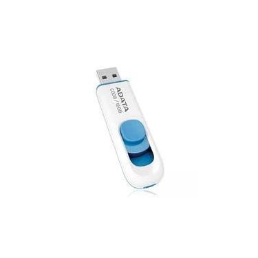 Imagem de Pen Drive 16GB ADATA C008, USB 2.0, Branco e Azul - AC008-16G-RWE