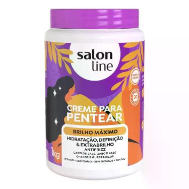 Imagem de Creme Para Pentear Salon Line Brilho Máximo 1kg, 1kg