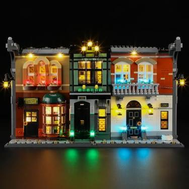 Imagem de BRIKSMAX Kit de luz 2.0 para Lego Sherlock Holmes Book Nook - Iluminação LED inovadora compatível com Lego Icons 10351 - Conjunto Lego não incluído