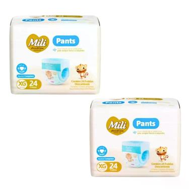 Imagem de Kit C2 Fralda Pants Premium XG C24 - Mili Love&Care