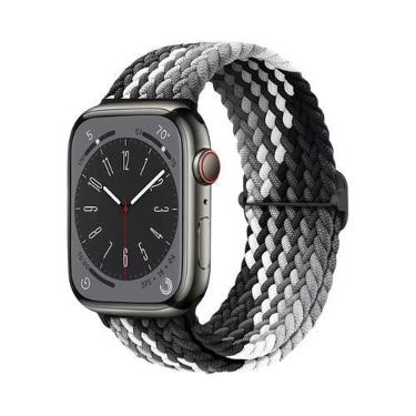 Imagem de Pulseira De Elástico Trançado Solo Loop Para Apple Watch De 45mm 44mm 