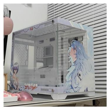 Imagem de Gabinete Gamer Computer Cases,Mid-Tower PC Gaming Case ATX/M-ATX - Front I/O USB 3.0 Port - Double Sided Tempered Wave - 10 Fan Positions - Water-Cooling Ready