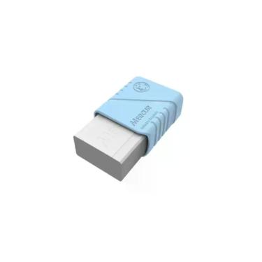 Imagem de Borracha Mercur TR 18 com Capa Protetora Tons Pastel Apagamento Eficiente Baixo Farelo Uso Escolar e Profissional Azul