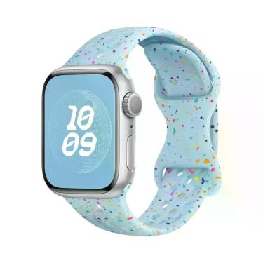 Imagem de Pulseira De Silicone Respirável Para Apple Watch 44mm 45mm 40mm 41mm 3