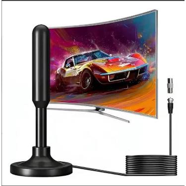 Imagem de Antena Digital Copa Do Mundo Sbt Hdtv 4k Cabo 3m Tv Aberta - Genérica