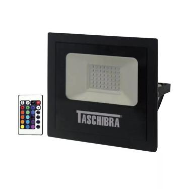 Imagem de Refletor Taschibra Led Tr Slim 20w Rgb Preto Bivolt