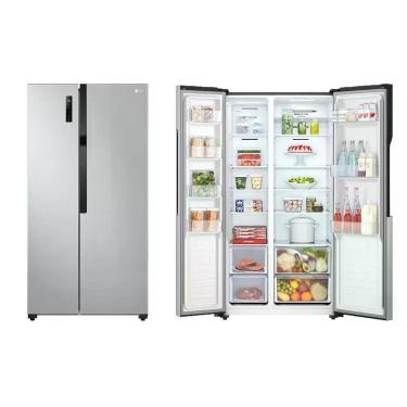 Imagem de Geladeira Side By Side LG 519L Frost Free Inverter com Compressor Smart e Multi Air Flow GC-B187PQAM Prata 110V
