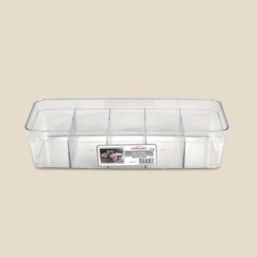 Imagem de Organizador Plástico com 5 Divisória 30x11cm - EMHOUSE