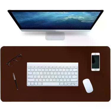 Imagem de Deskpad Gamer Em Couro 100X30Cm + Porta Copo - Genertoy