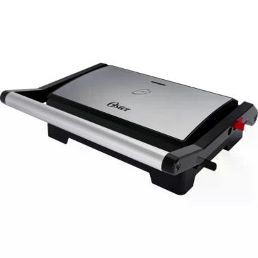 Imagem de Grill oster mini ogrl230 inox 127v (ogrl230-127), Preto e Inox, 110V