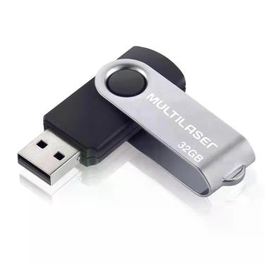 Imagem de Pen Drive Multilaser Twist 32GB - PD589 - Preto, 32GB