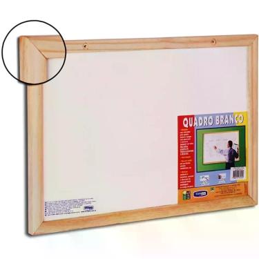 Imagem de Quadro Branco Moldura Madeira 080X060CM Standard - Cortiarte