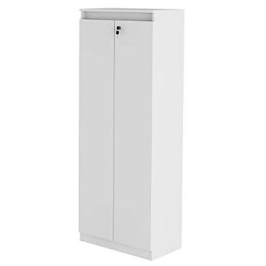 Imagem de Armário Alto com Tranca para Escritório Home Office ME4151 MDP Branco G69 - Gran Belo