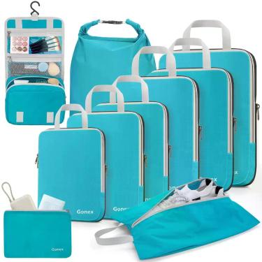 Imagem de Conjunto de 10 Cubos de Embalagem Compressíveis Gonex para Viagem