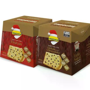 Imagem de Kit 2 Unid. Panettone Lowçucar 400g - Zero Açúcares e Zero Lactose - L
