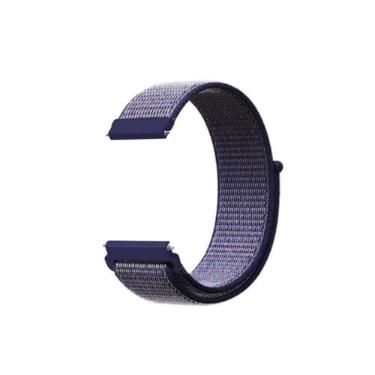 Imagem de Estilo no Pulso, Pulseira de Nylon compatível com Redmi Watch 5 Active ou Watch 5 Lite 22mm cor:Azul Escuro