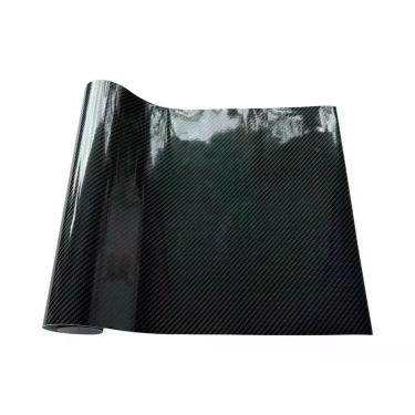 Imagem de Filme Protetor De Porta De Carro Em Fibra De Carbono Preto, Adesivo À 