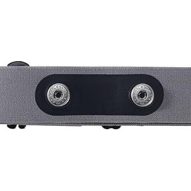 Imagem de Rich Green Valley Alça peitoral à prova de suor, pulseira de substituição para monitor de frequência cardíaca serve para Polar H7 H9 H10 Wahoo Tickr Garmin HRM Coospo Correia peitoral cinza padrão