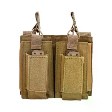 Imagem de Bolsa Tática Tripla Para Carregadores Molle, Suporte Universal De Cart