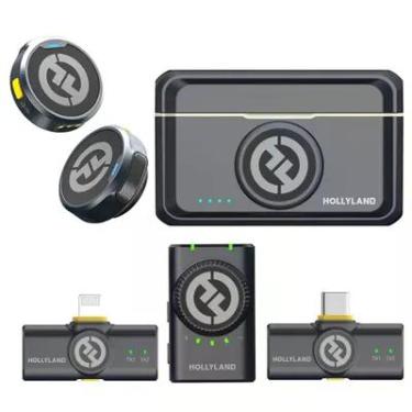 Imagem de Microfone De Lapela Sem Fio 2tx+3rx Usb-c Kit Lark M2 Kit Hollyland