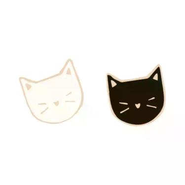 Imagem de Broches Dourados Para Homens E Mulheres, Emblema De Gatinho Fofo, Joia