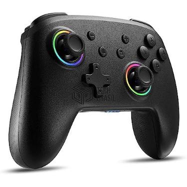 Imagem de Controle Sem Fio Pro Para Nintendo Switch PC IOS Android Steam Sixaxis Bluetooth - 10 Cores Led