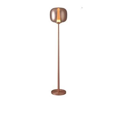 Imagem de LICONG-2020 Candeeiro de assoalho artístico luminária decorativa villa hotel sala de estar lâmpada vertical quarto candeeiro de mesa candeeiro de chão (sem fonte de luz) lâmpada vertical (ouro rosa)