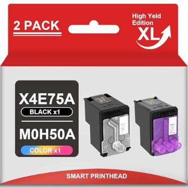 Imagem de Cabeçote de impressão X4E75A M0H50A (preto e tricolor) substituição para cabeça de impressão hp Smart Tank Plus 651, compatível com hp 510, 511, 514, 515, 516, 517, 518, 519, 530, 531,532,533, 538,